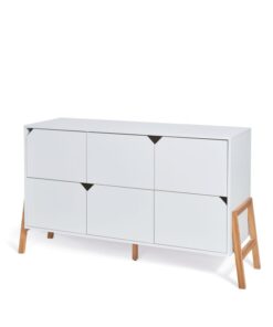 Comoda 6 sertare Lotta alba